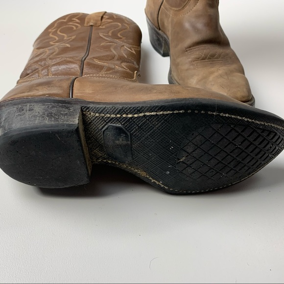 Laredo Pull on Cowboy Riding Boot M 8EE W 10 - Picture 4 of 7